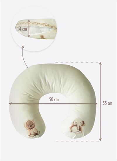 Tawky Çok Fonksiyonlu Emzirme Yastığı Natural