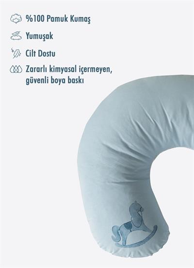 My Toy Çok Fonksiyonlu Emzirme Yastığı Mavi