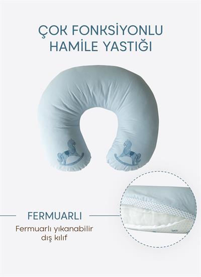 My Toy Çok Fonksiyonlu Emzirme Yastığı Mavi