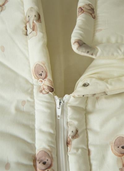 Zen Fermuarlı Battaniye Natural