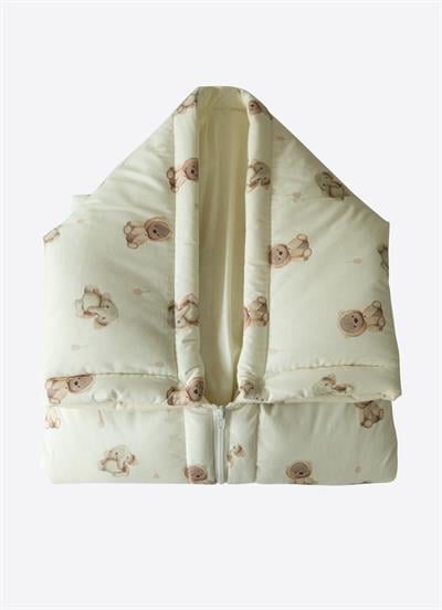 Zen Fermuarlı Battaniye Natural