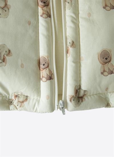 Zen Fermuarlı Battaniye Natural