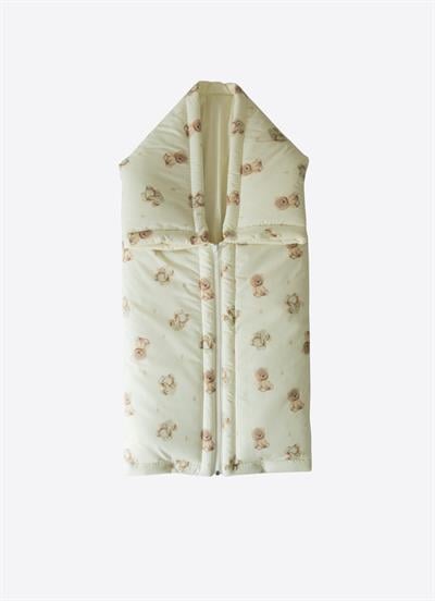 Zen Fermuarlı Battaniye Natural