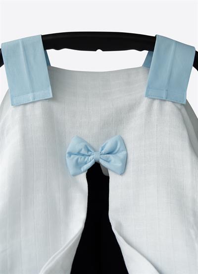 Zen Müslin Puset Örtüsü Mavi