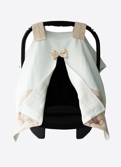 Zen Müslin Puset Örtüsü Natural