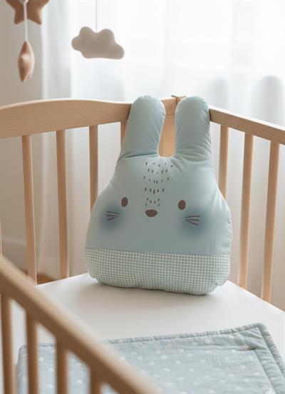 Zen Tavşan Yastık Mavi