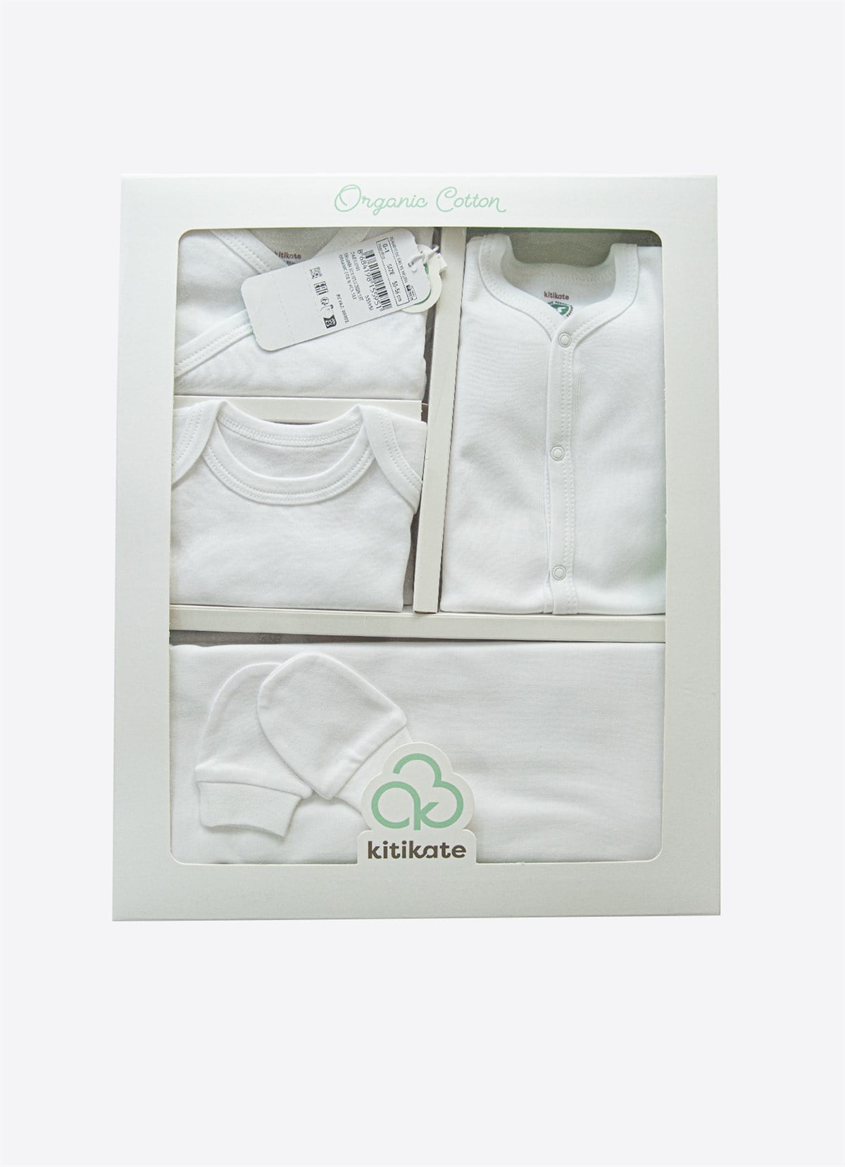 Organik Eco 10'lu Zıbın Set Beyaz