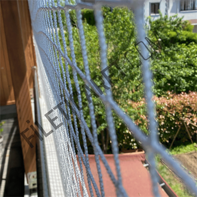 Balkon Çocuk Filesi (Kare) - Overloklu - 4x4 gözenek - 2.5mm kalınlık