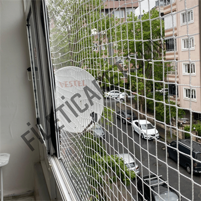 Balkon Kedi Filesi (Kare) - Overloklu - 5x5 gözenek - 6mm kalınlık