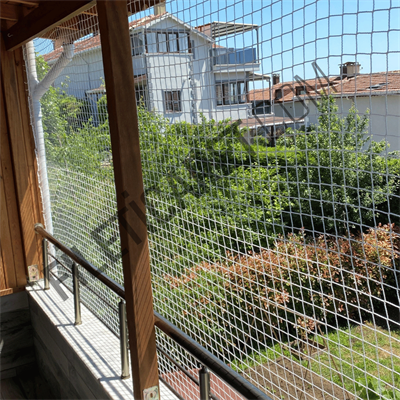 Balkon Kedi Filesi (Kare) - Overloklu - 5x5 gözenek - 4mm kalınlık