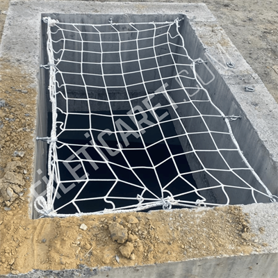 Şaft Boşluğu Filesi (Kare) - Overloklu - 10x10 gözenek - 6mm kalınlık