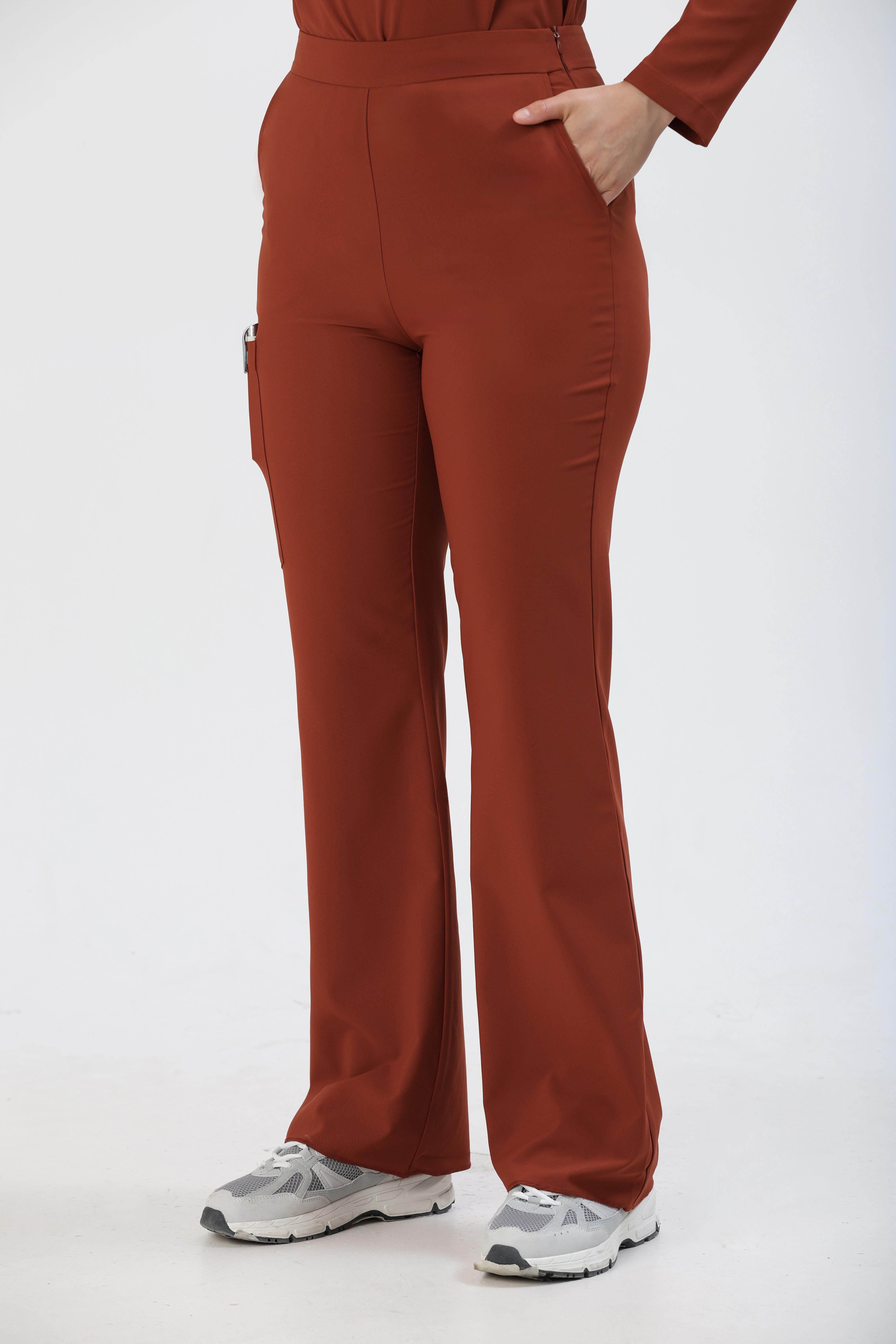 Premium AGNES Cerrahi Pantolon - Kiremit