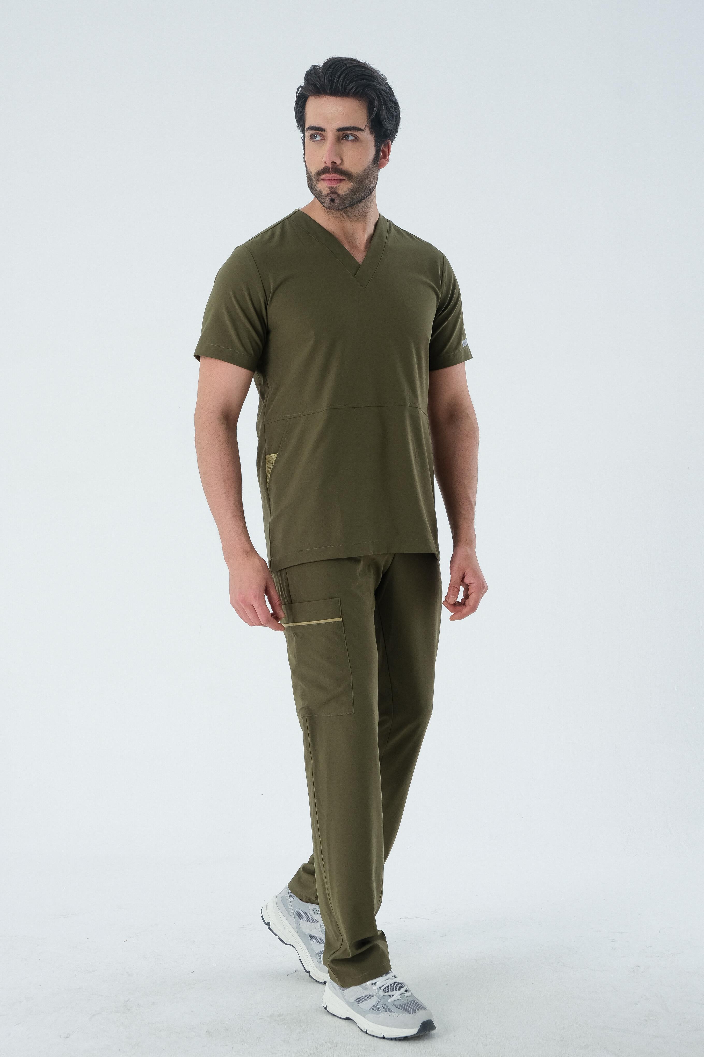 Premium AZE951 Cerrahi Üst - Haki Yeşil
