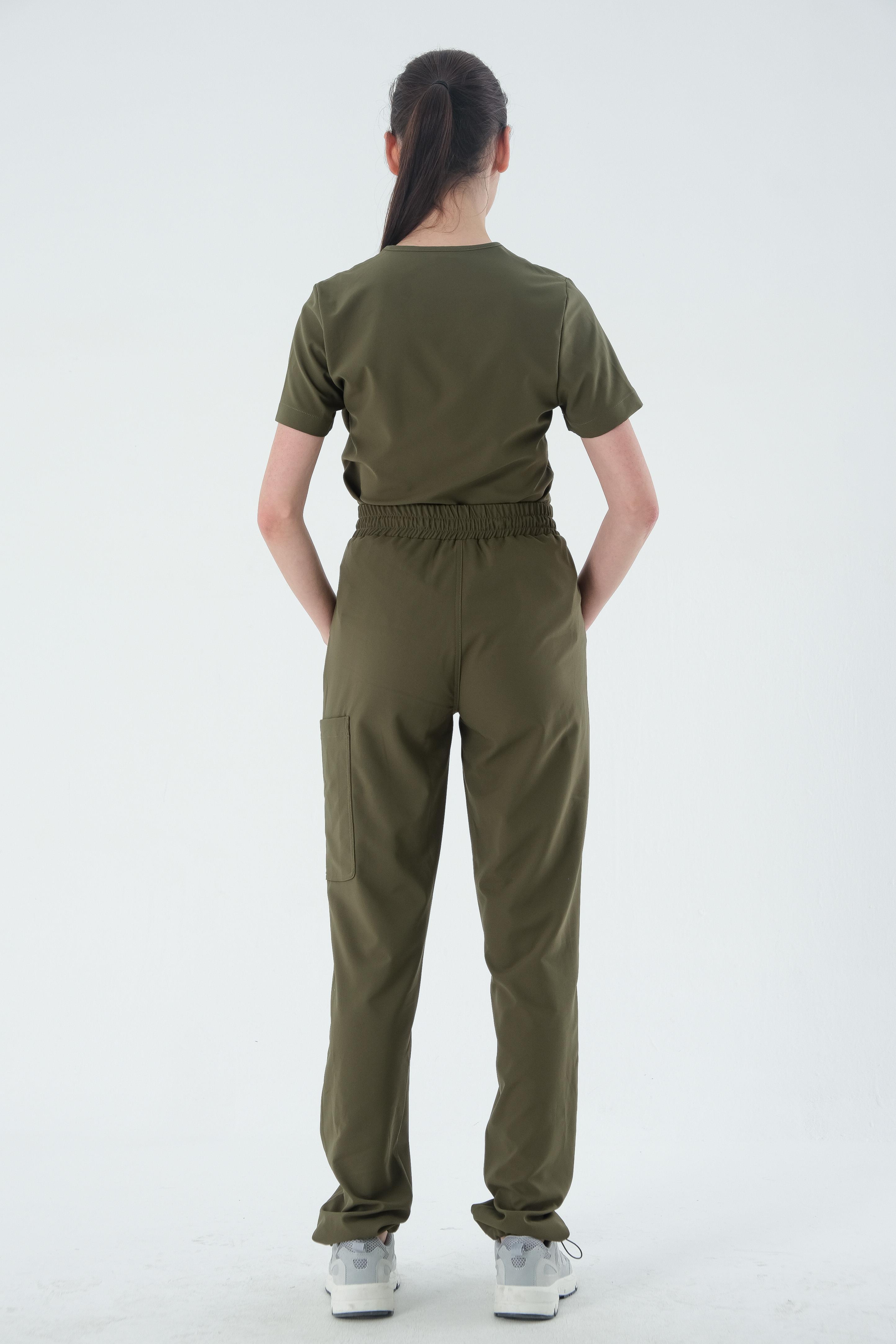 Premium BIANCA ONE Cerrahi Pantolon - Haki Yeşil