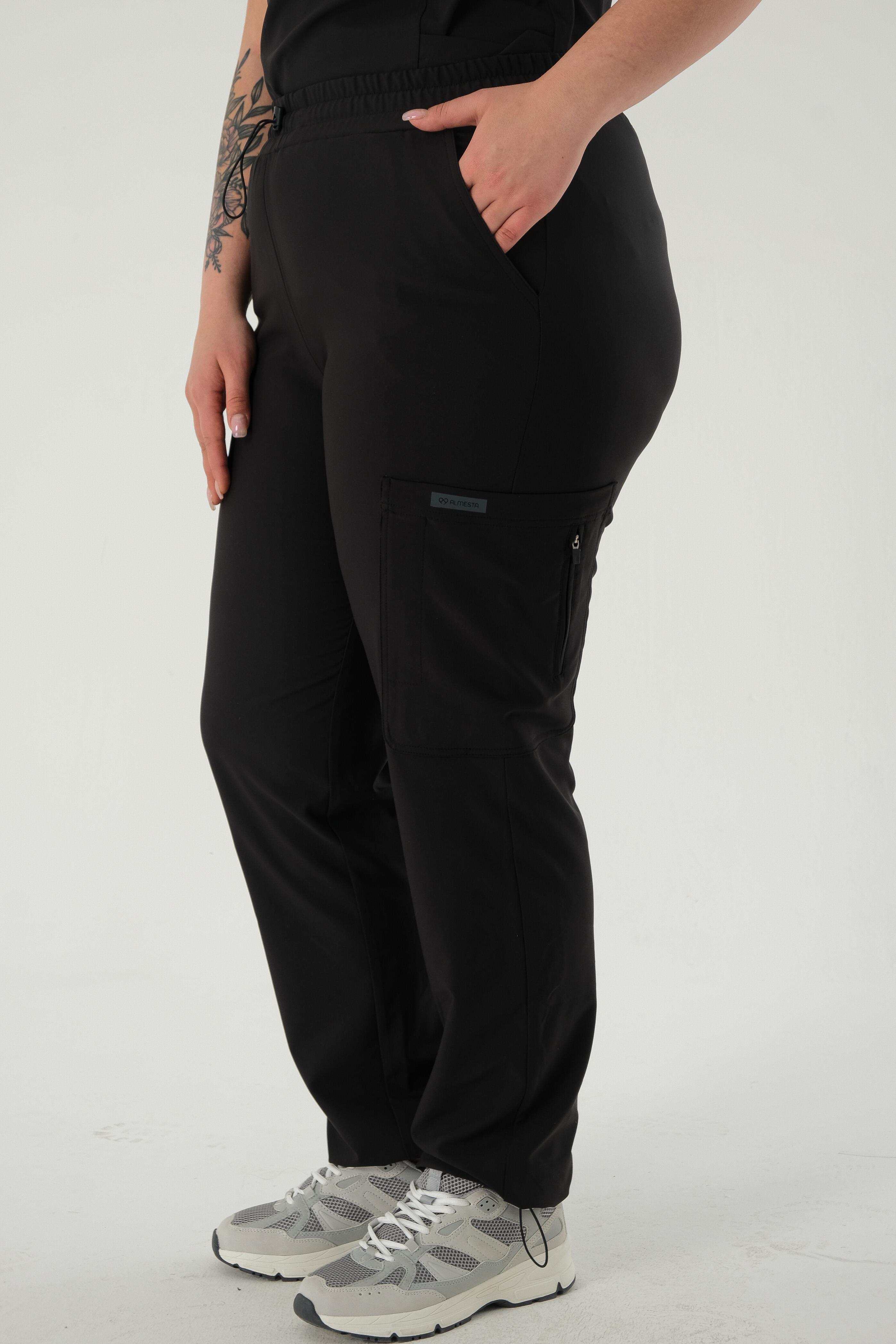 Premium BIANCA ONE Cerrahi Pantolon - Siyah