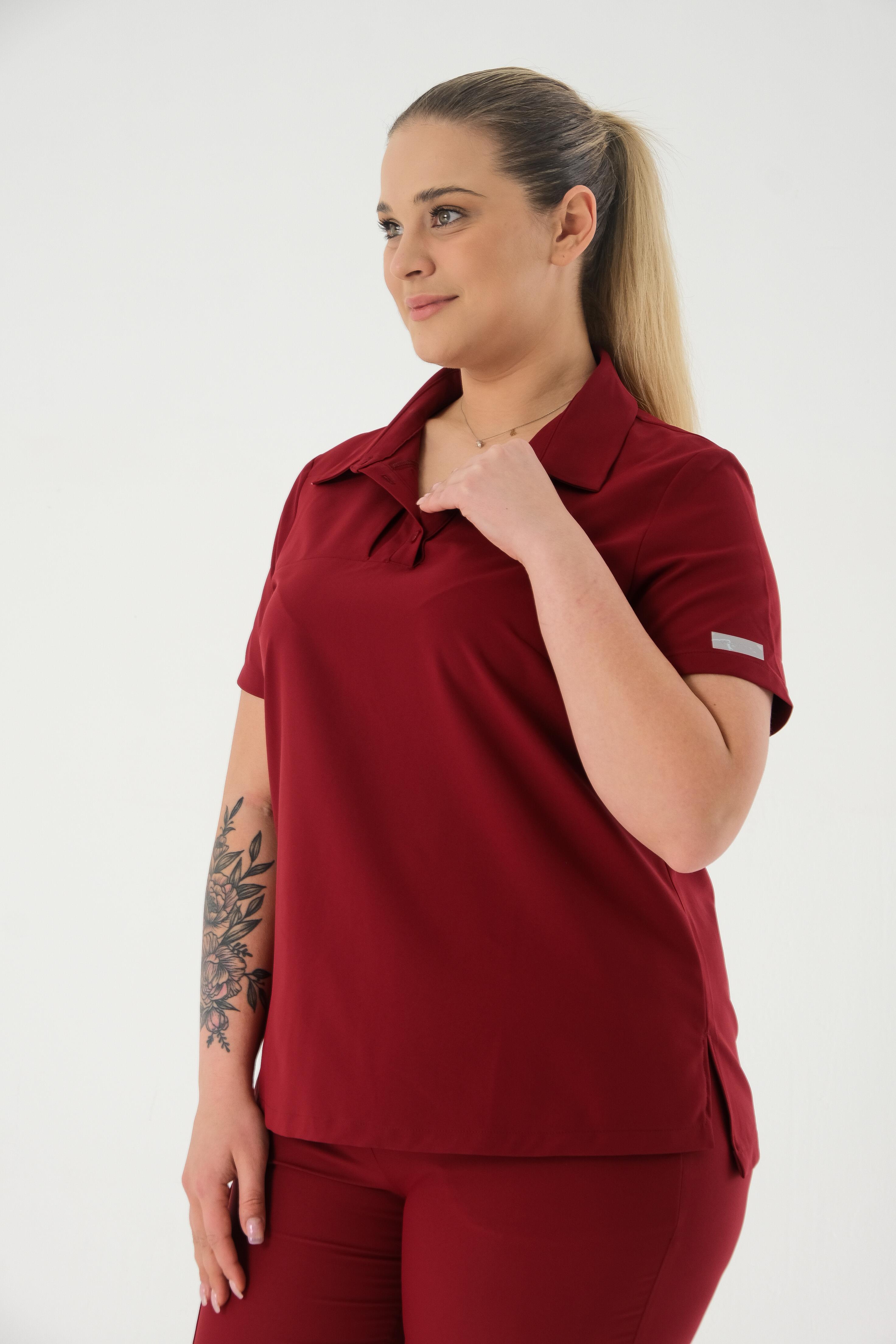 Premium BRONTE Cerrahi Üst - Bordo
