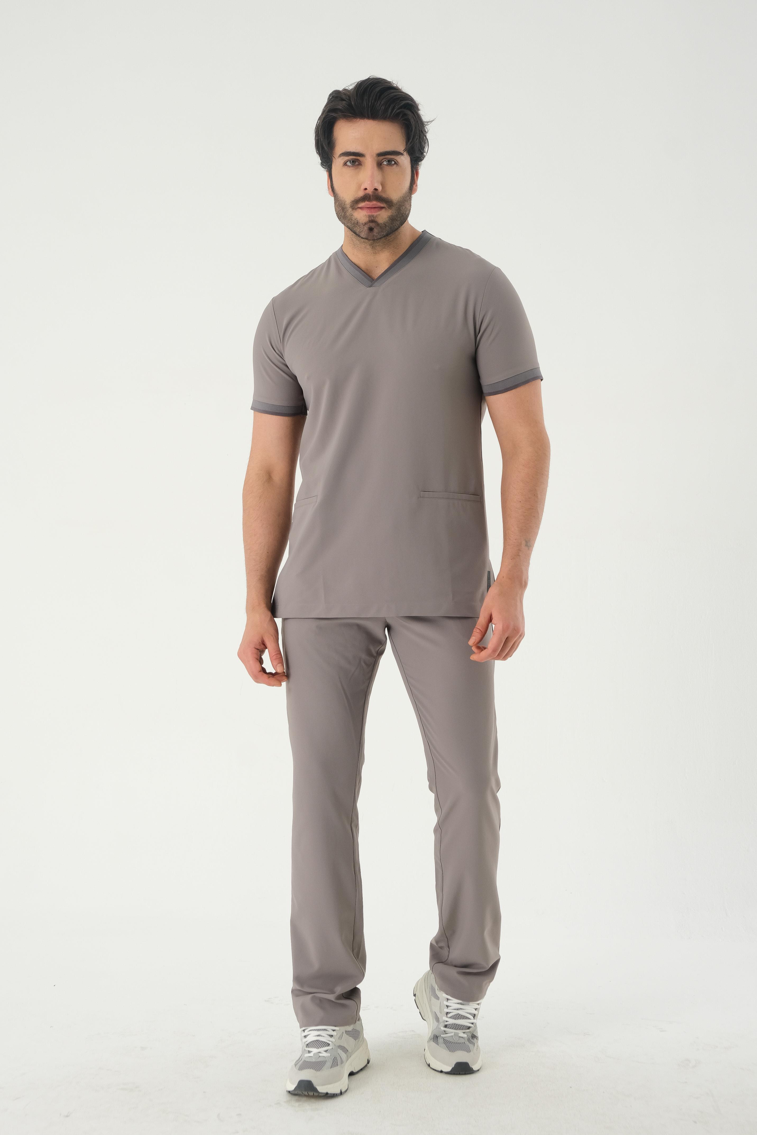 Premium DAVID Cerrahi Üst - Gri