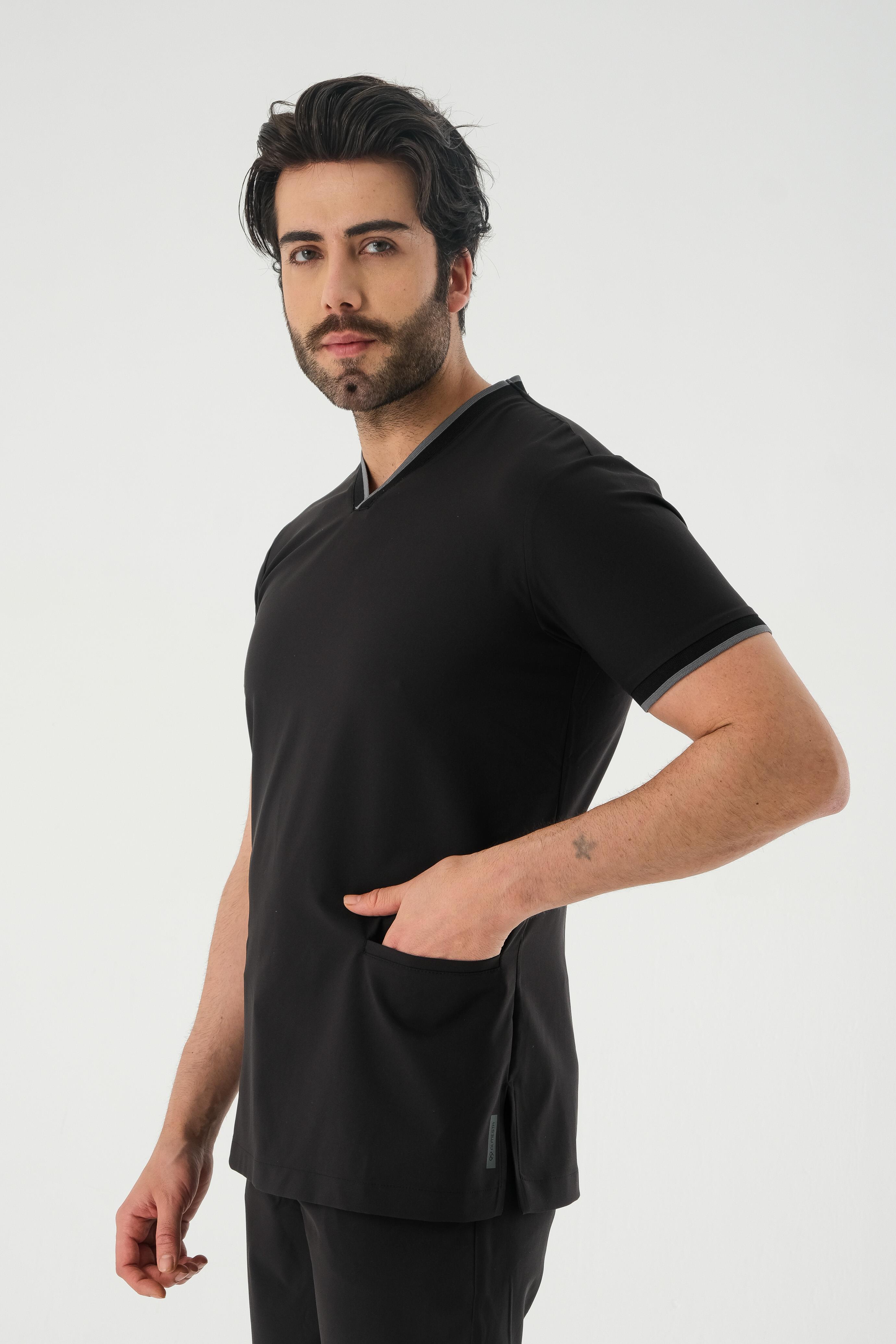 Premium DAVID-DRIVE ONE Erkek Cerrahi Takım - Siyah