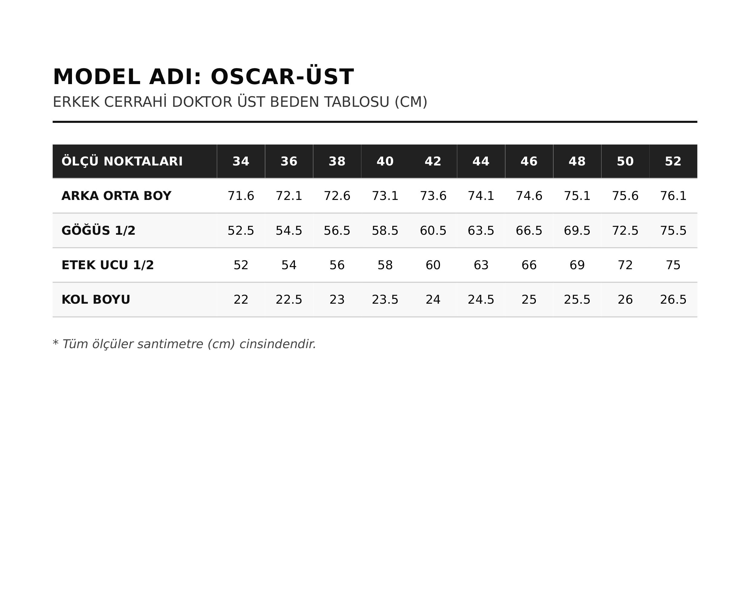 Diamond OSCAR Cerrahi Üst - Gri