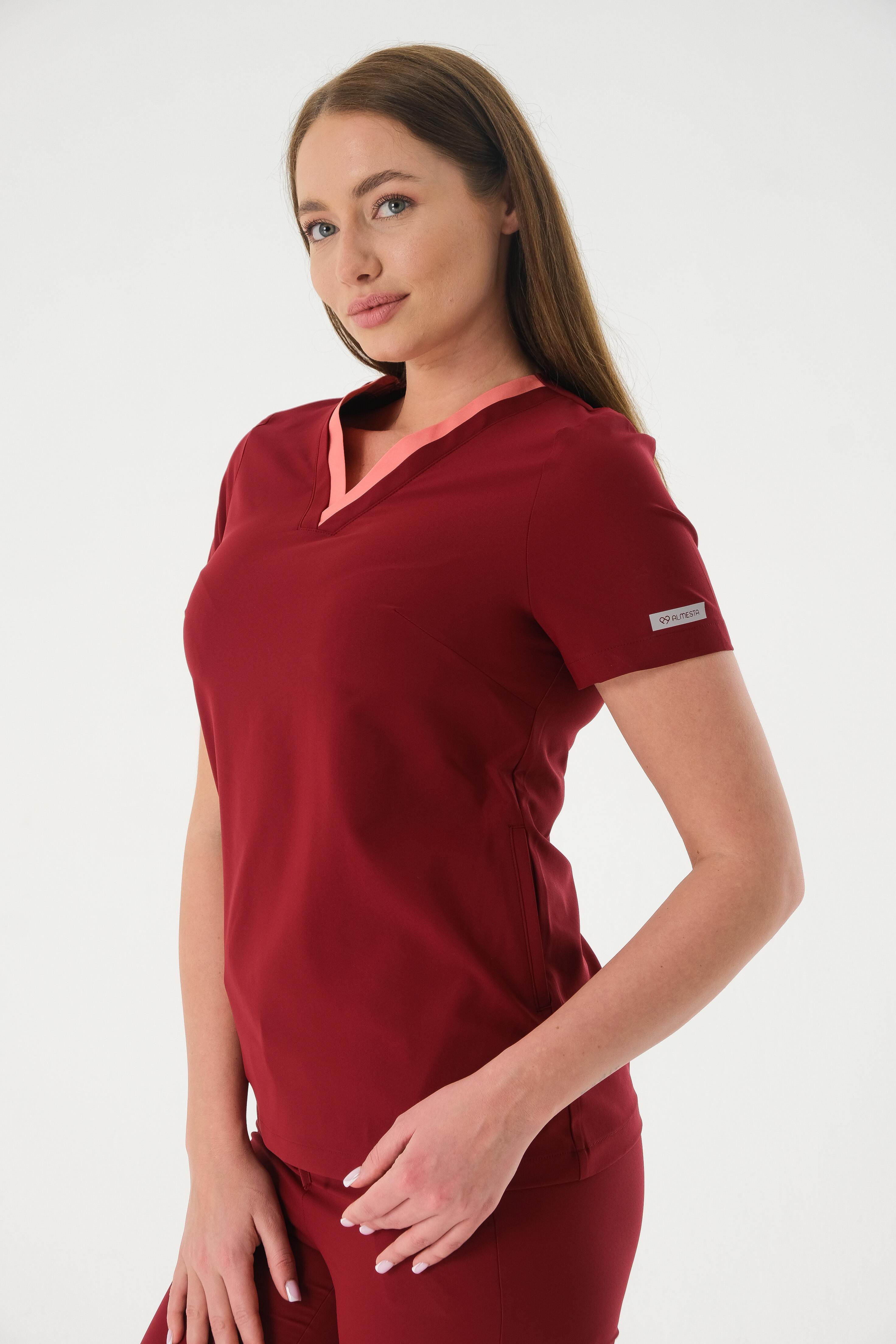 Premium JENNY-DOLLY ONE Kadın Cerrahi Takım - Bordo