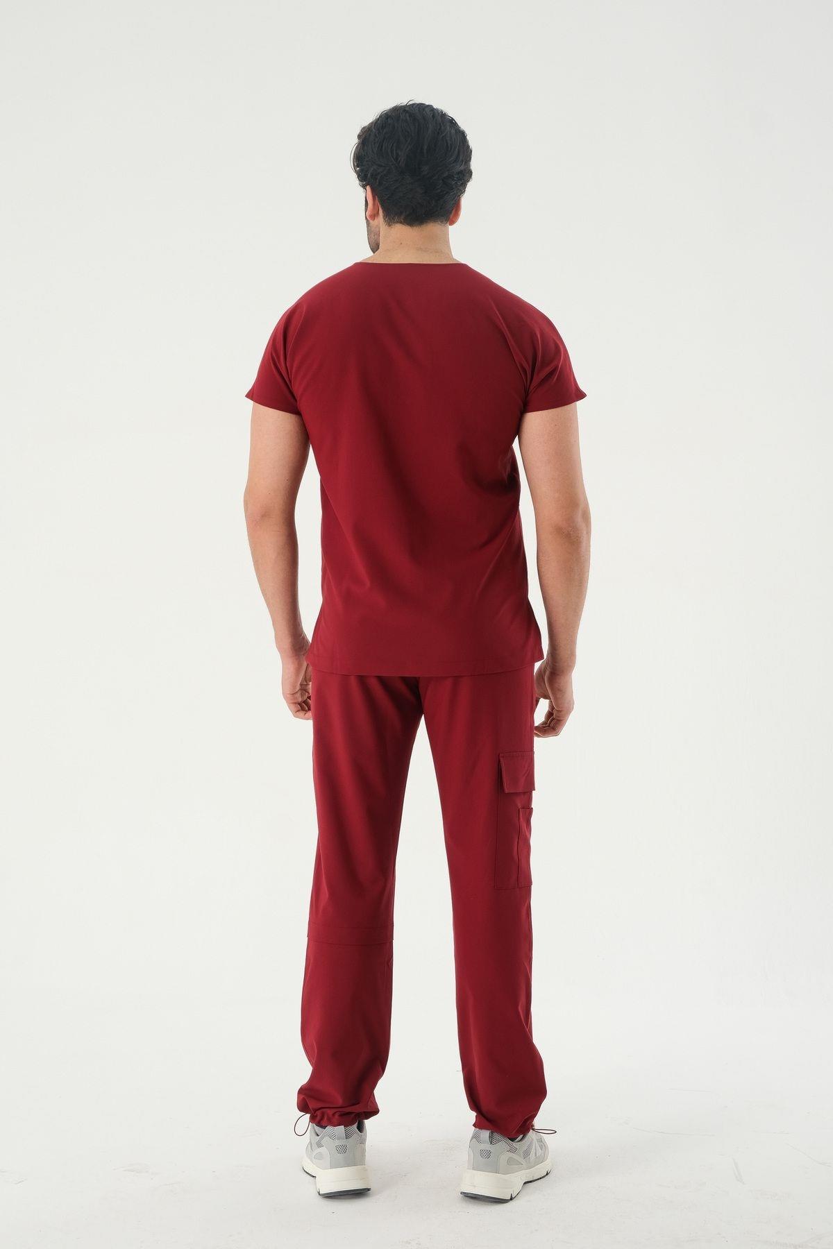 Premium LUCAS Cerrahi Pantolon - Bordo