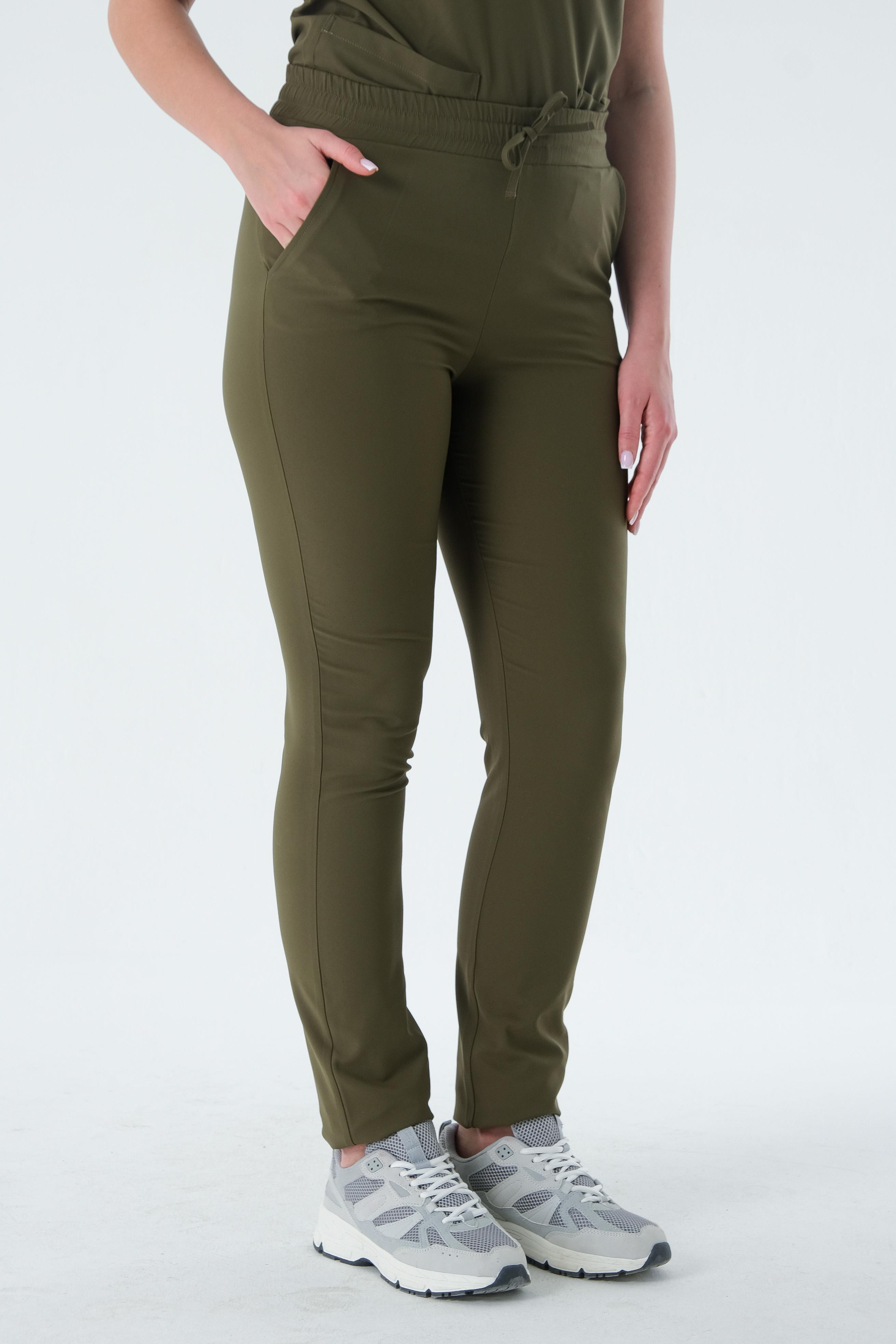 Premium MANDY Cerrahi Pantolon - Haki Yeşil