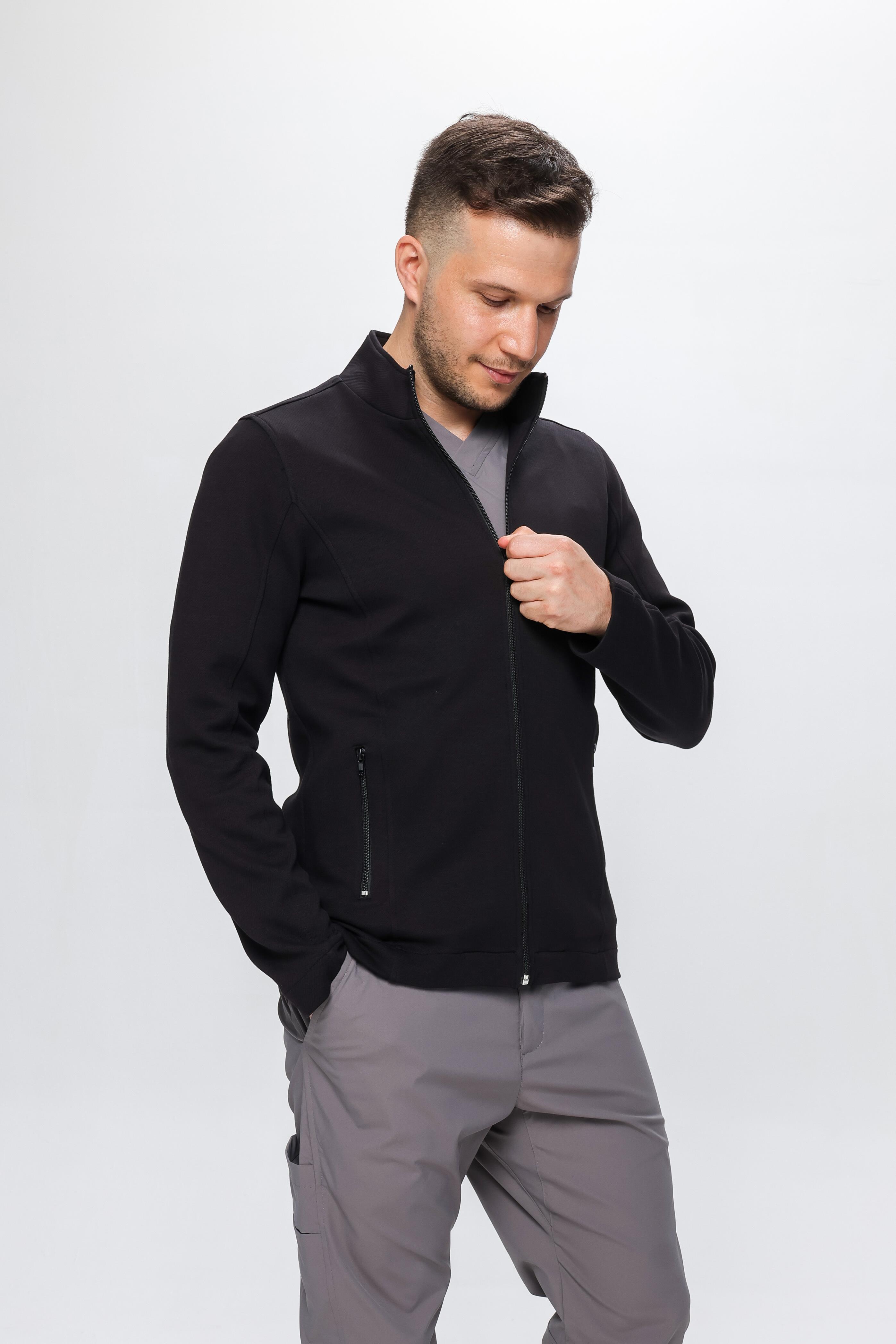 MASSİMO - Medikal Hastane Doktor Hemşire Ceket - Siyah