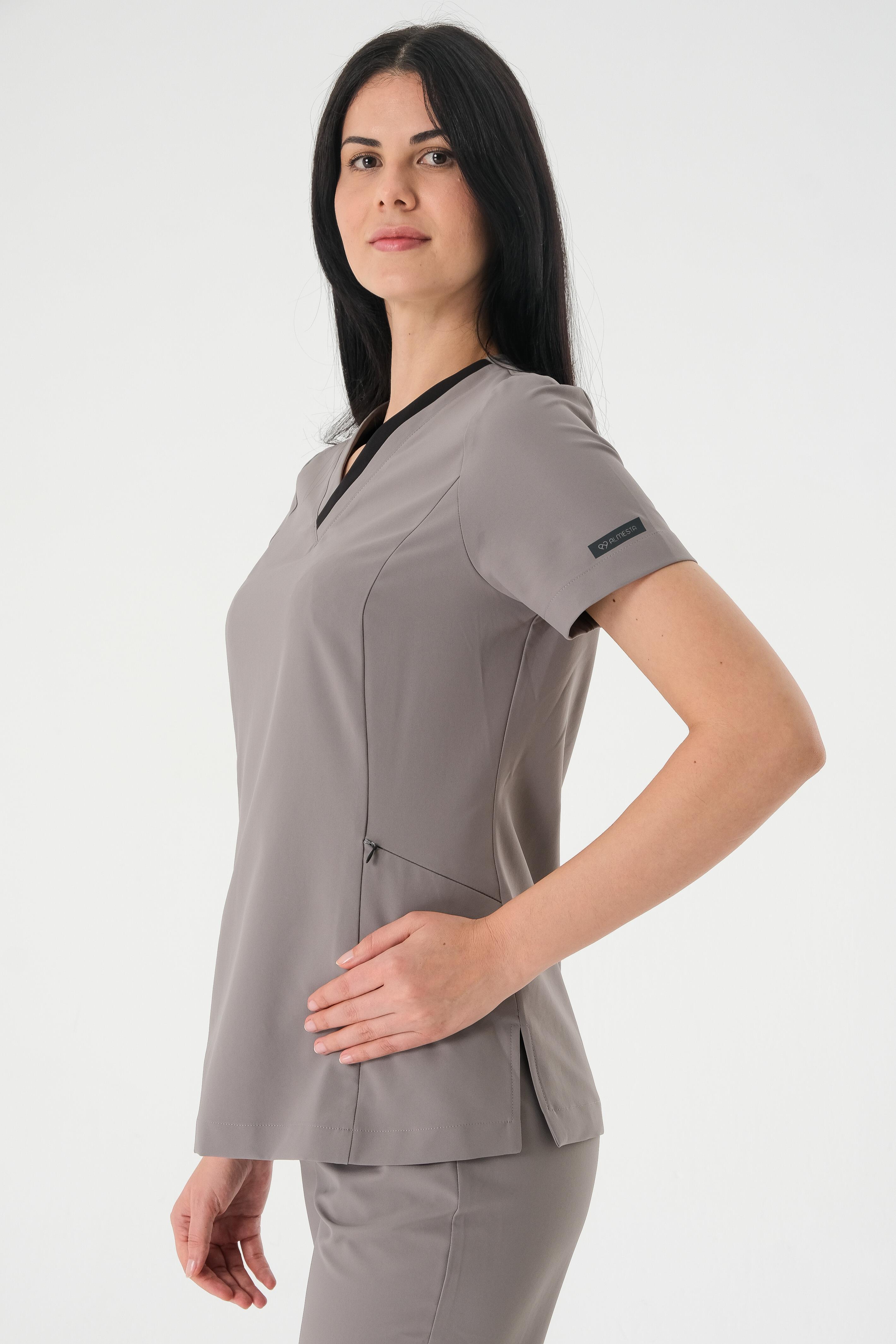Premium NICOLA MED Cerrahi Üst - Gri