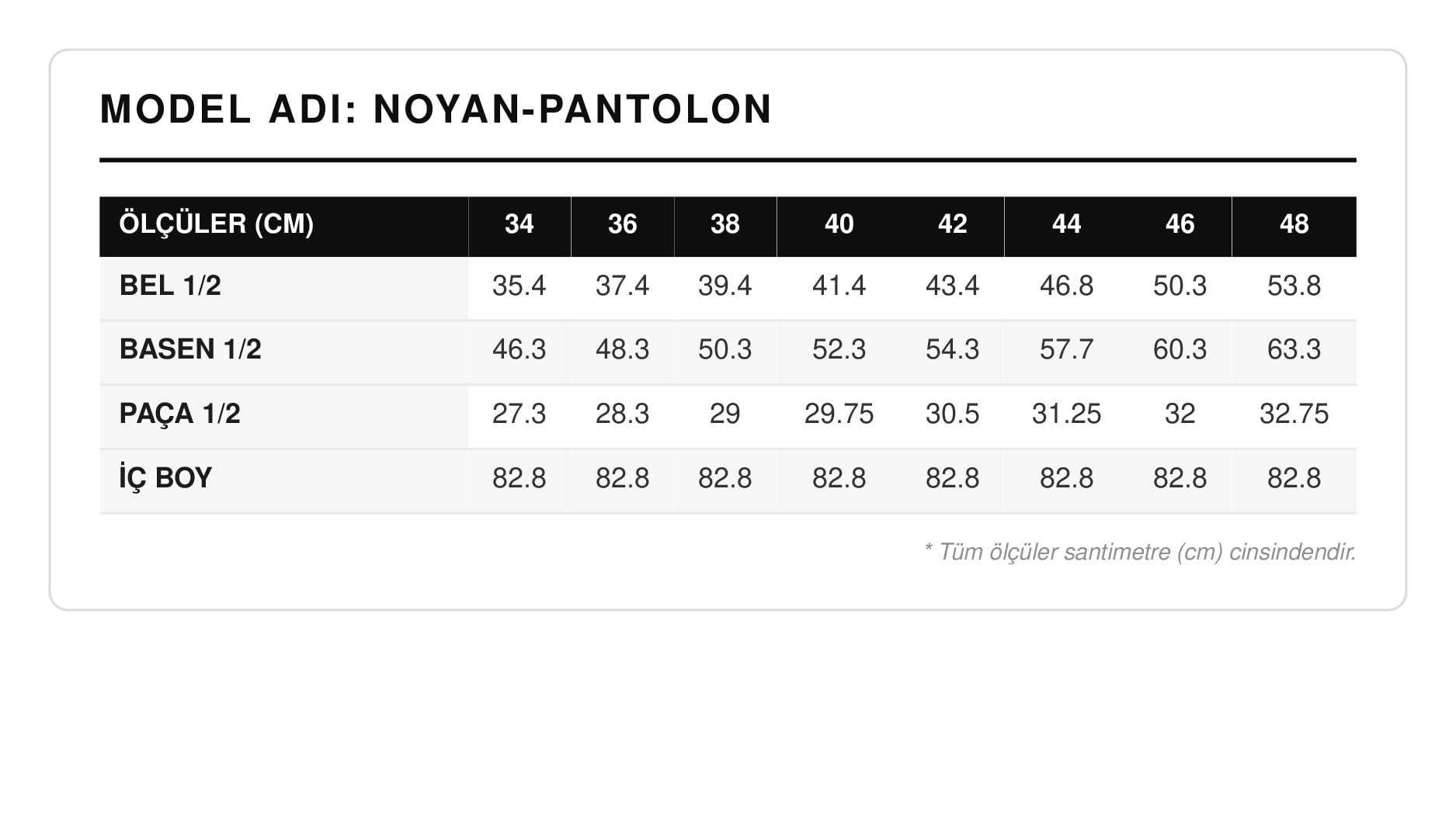 NOYAN Yüksek Bel Düz Ekru Kadın Pantolon