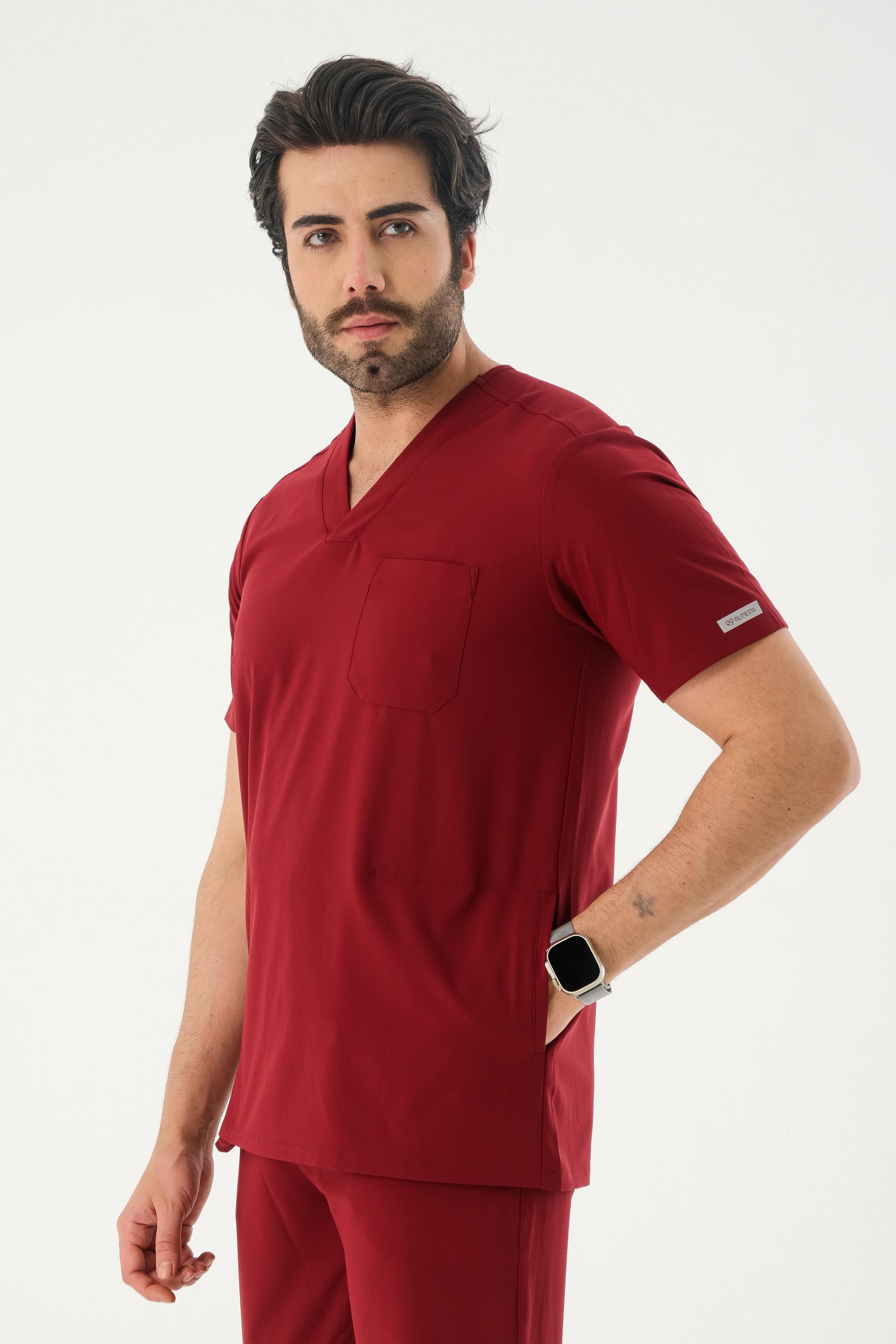 Premium OWEN Cerrahi Üst - Bordo