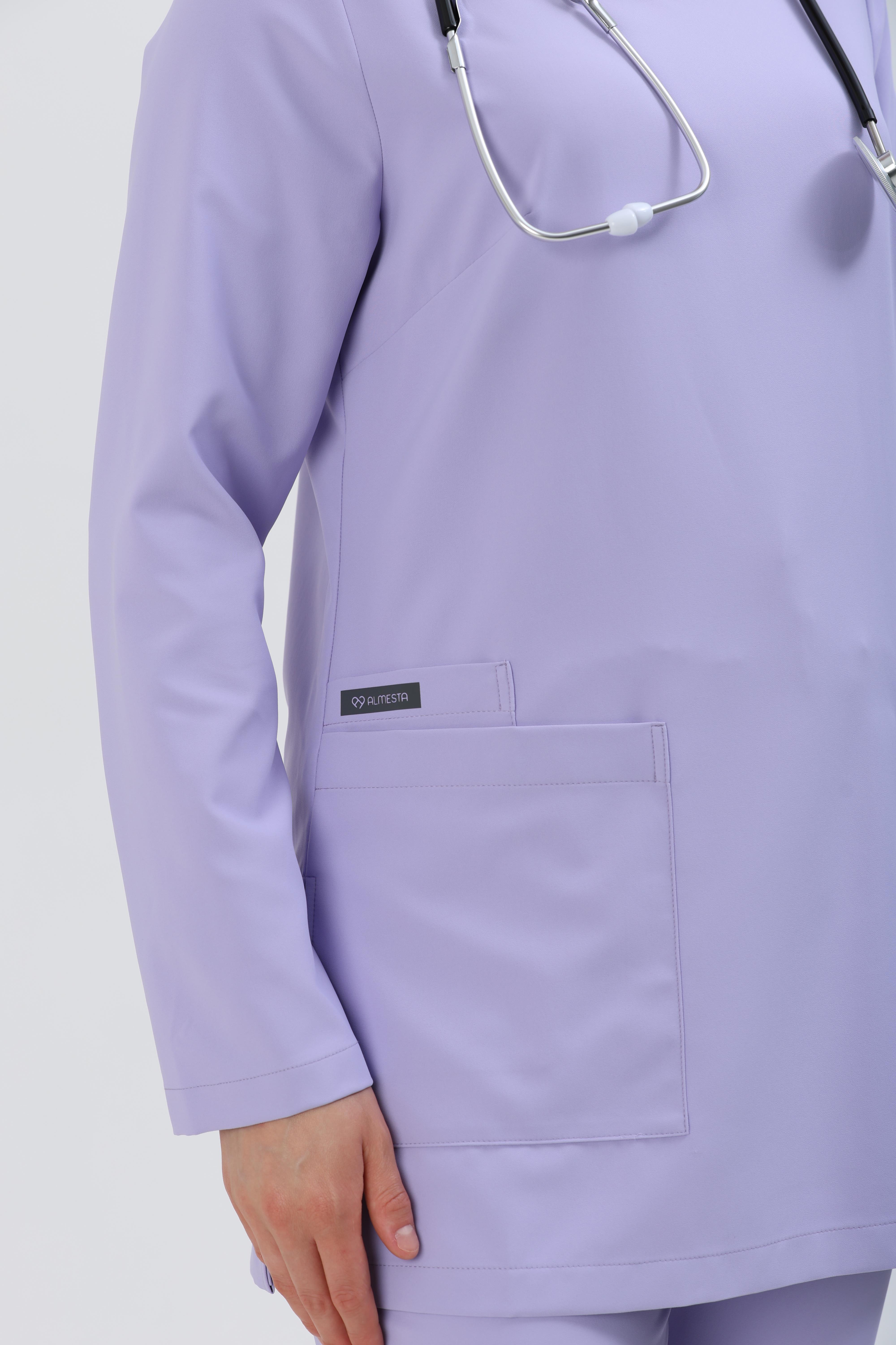 Premium PERLA 926 Cerrahi Tesettür Üst - Lila