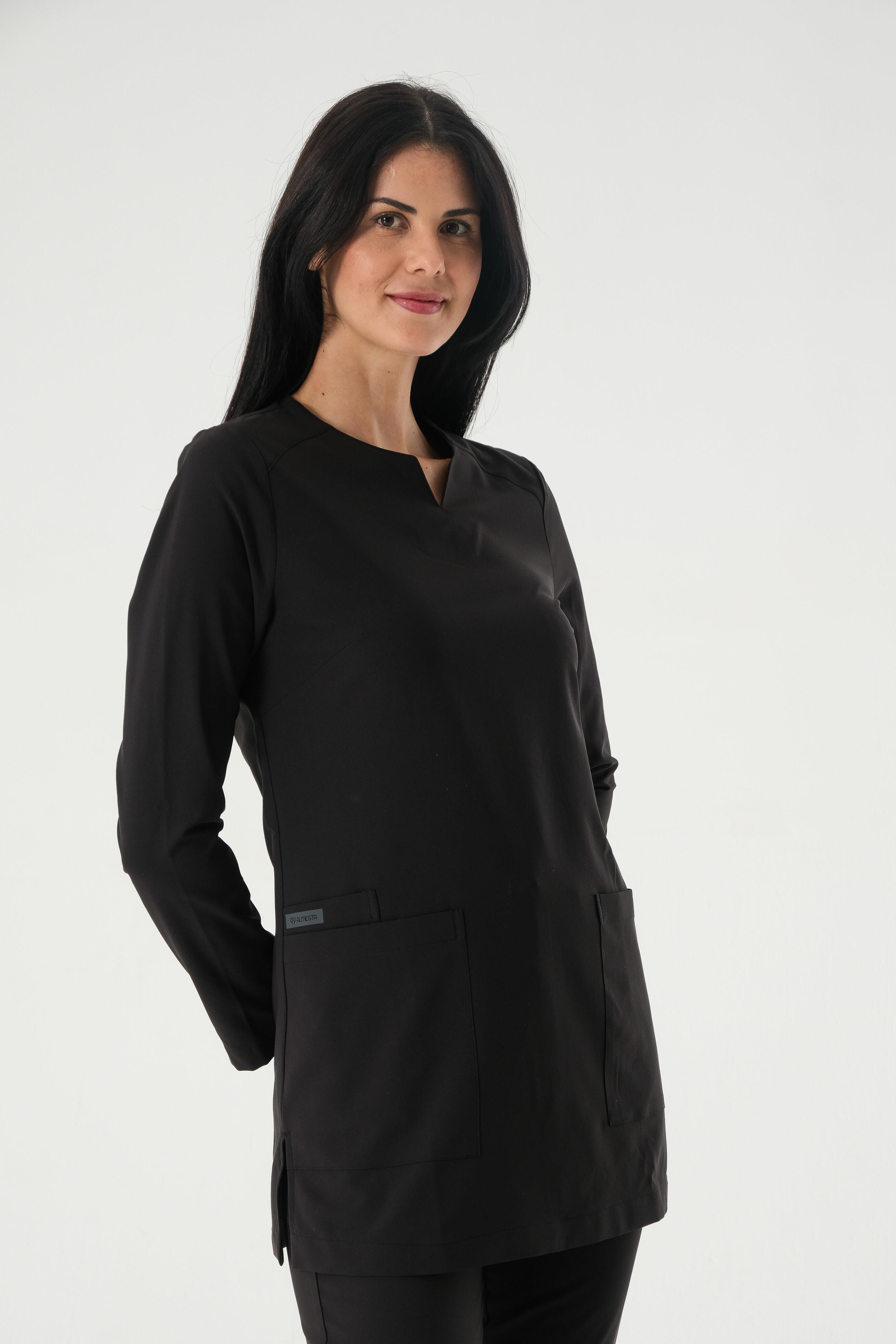 Premium PERLA 926 Cerrahi Tesettür Üst - Siyah