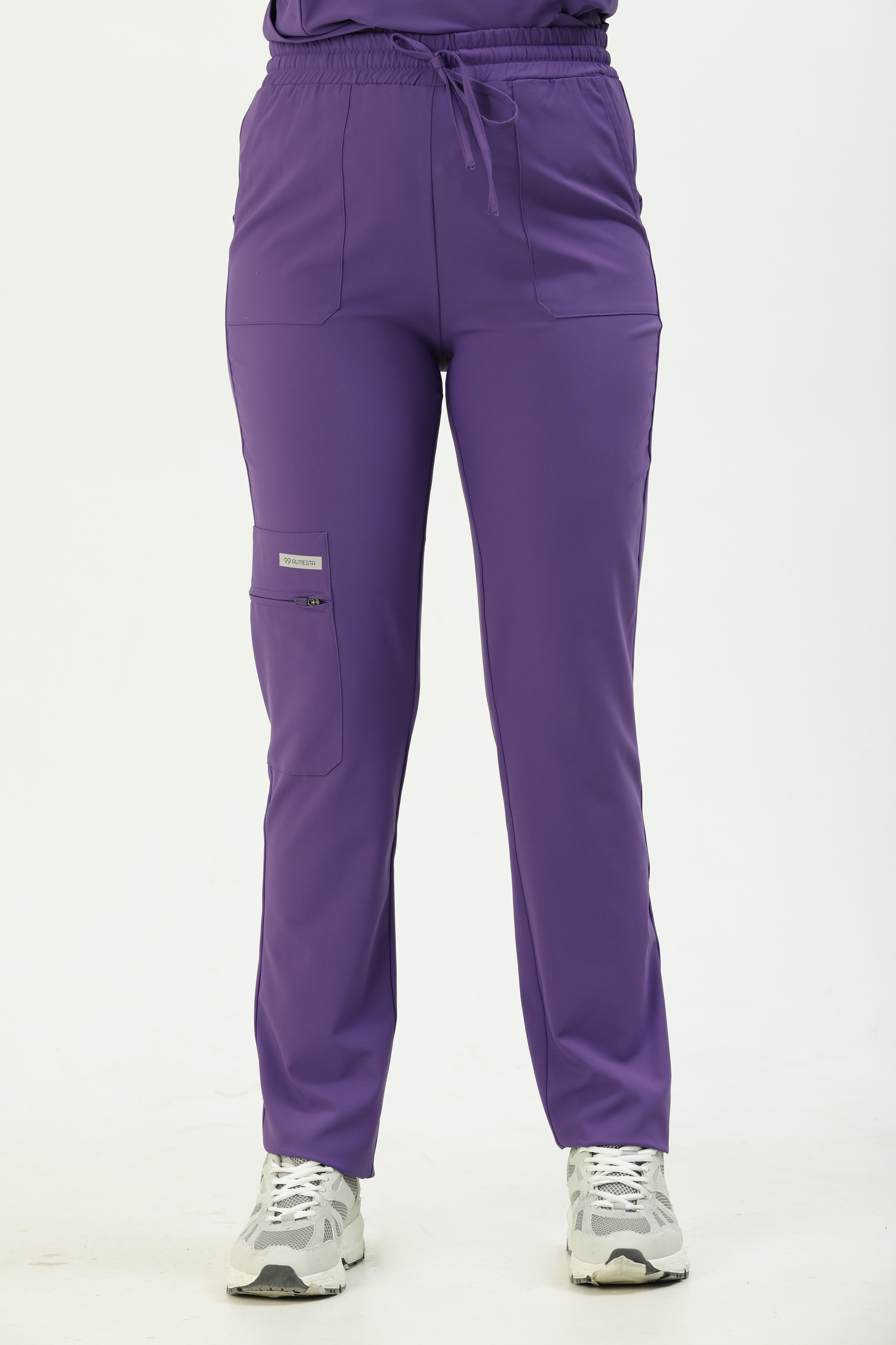 Premium PERLA926 Cerrahi Pantolon - Mor