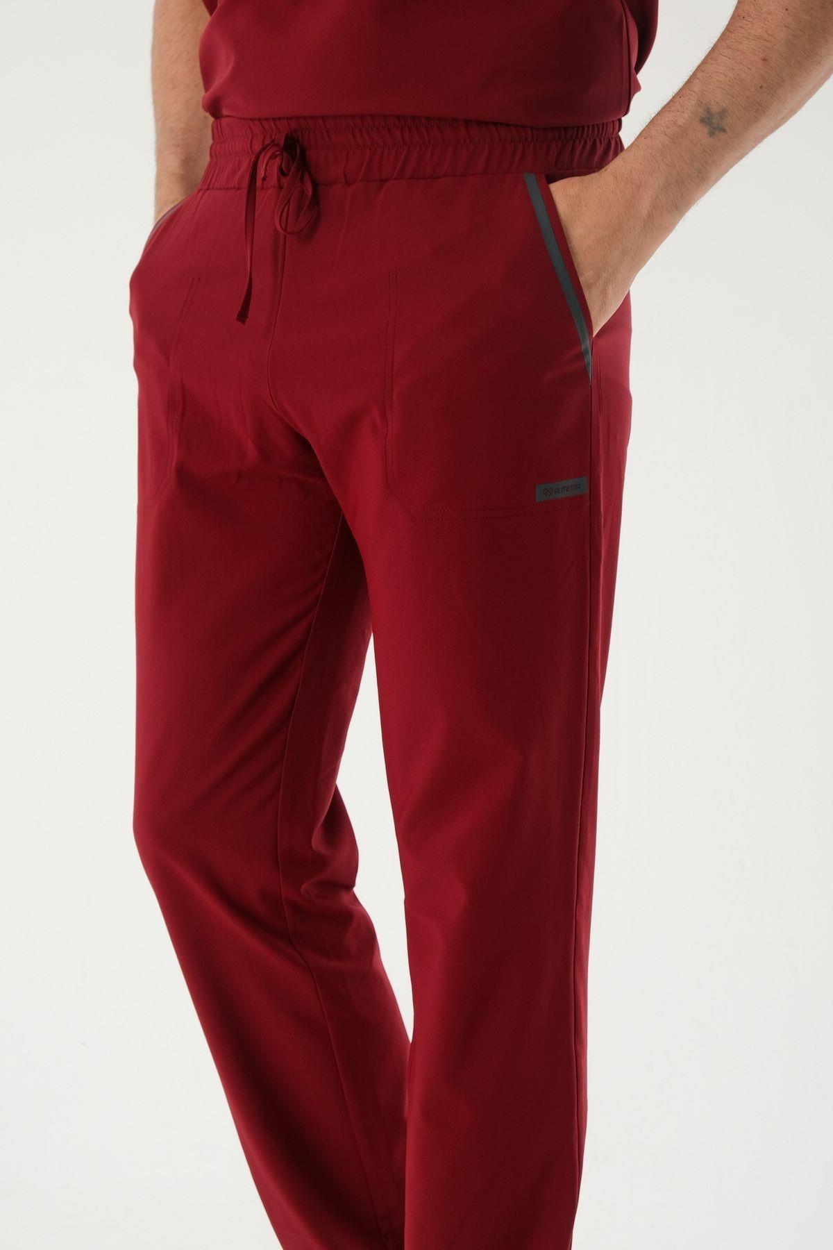 Premium THOMAS DG Cerrahi Pantolon - Bordo