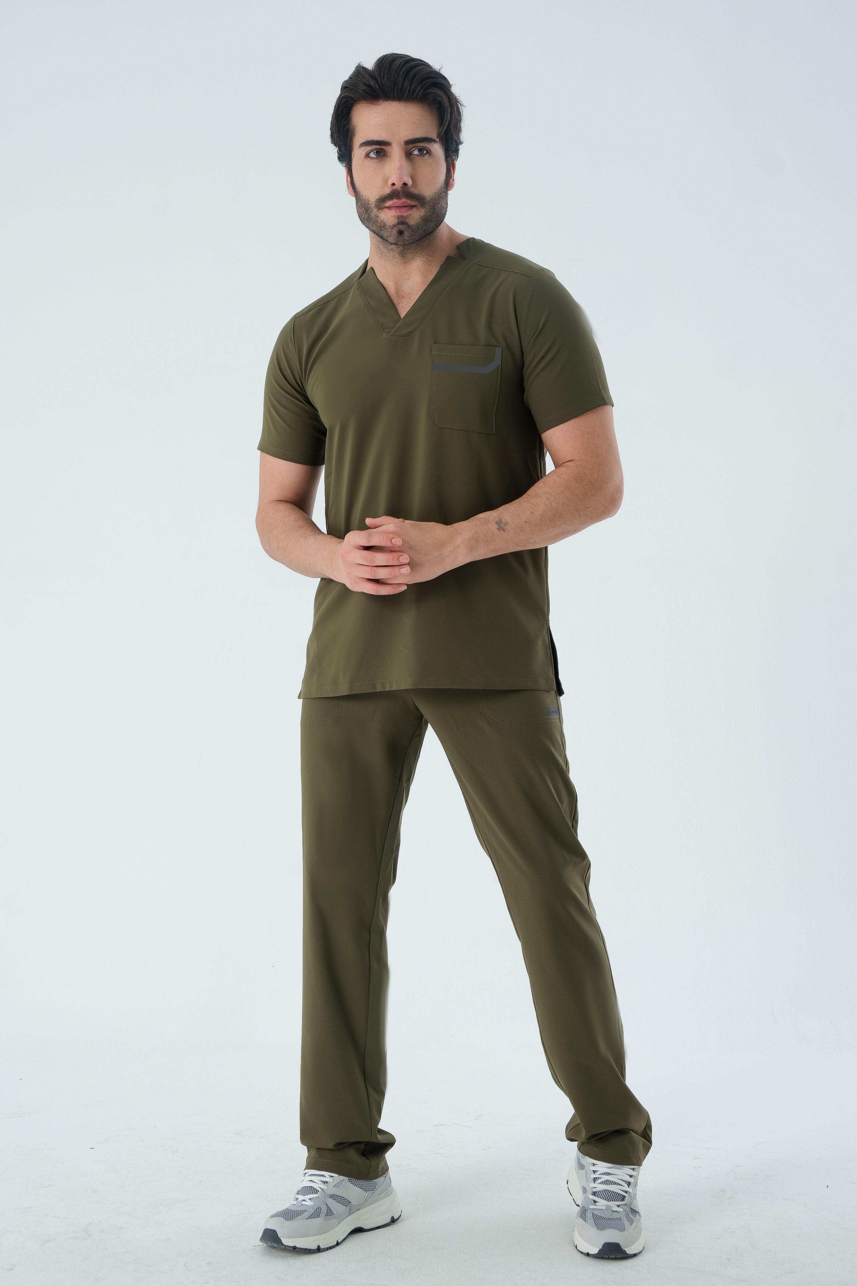 Premium THOMAS DG Cerrahi Pantolon - Haki Yeşil