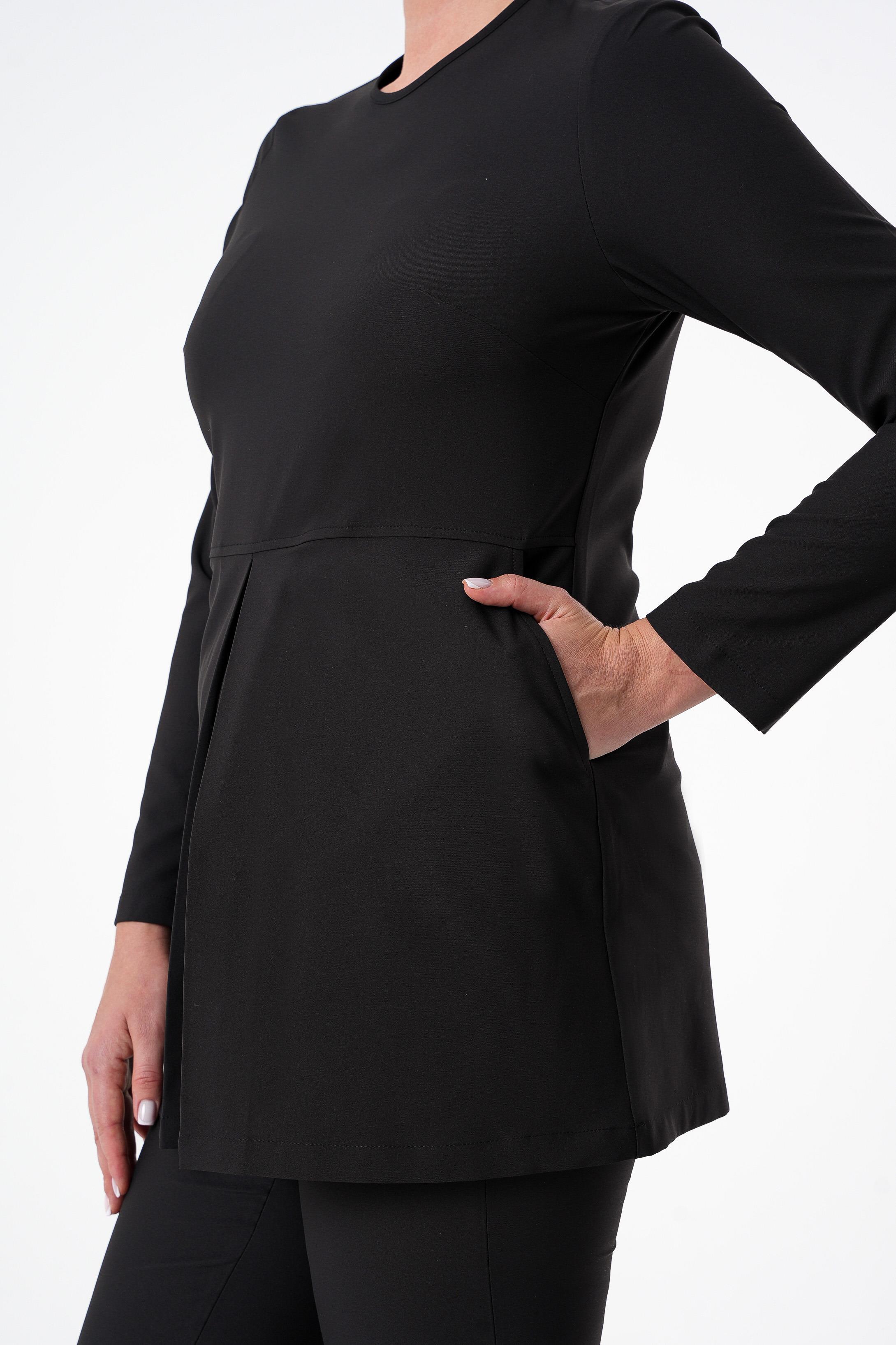 Premium WİND Cerrahi Tesettür Üst - Siyah