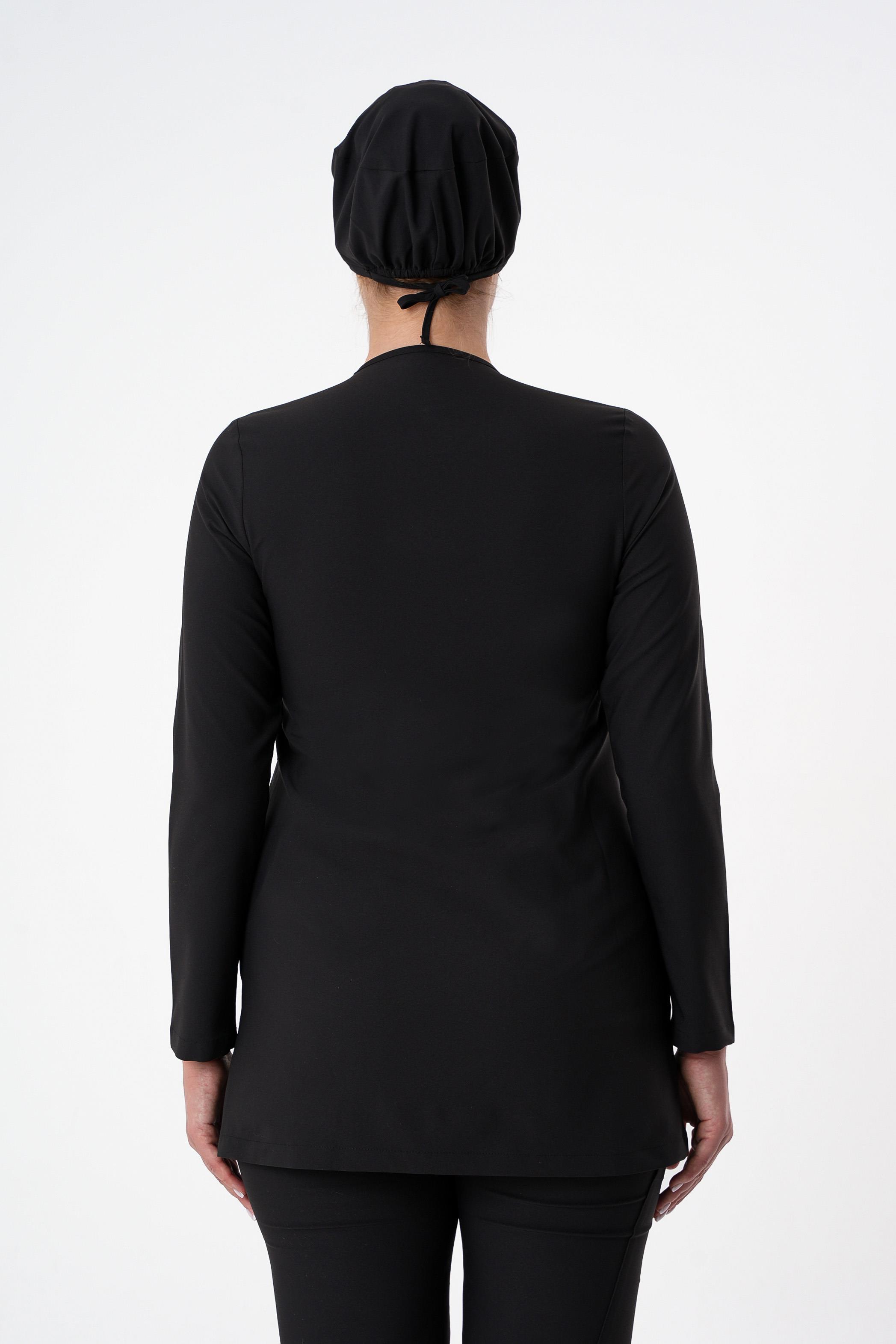 Premium WİND Cerrahi Tesettür Üst - Siyah