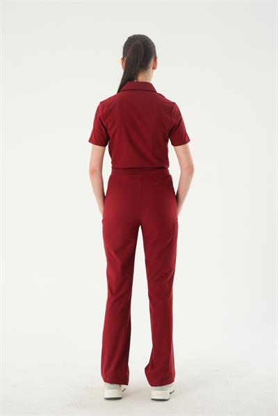 Premium AGNES Cerrahi Pantolon - Bordo