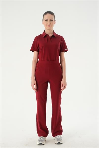 Premium AGNES Cerrahi Pantolon - Bordo