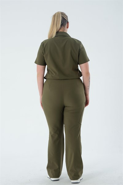 Premium LİANA Cerrahi Pantolon - Haki Yeşil