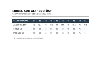ALFREDO Sorumlu Hemşire Erkek Takım - Patriot Blue
