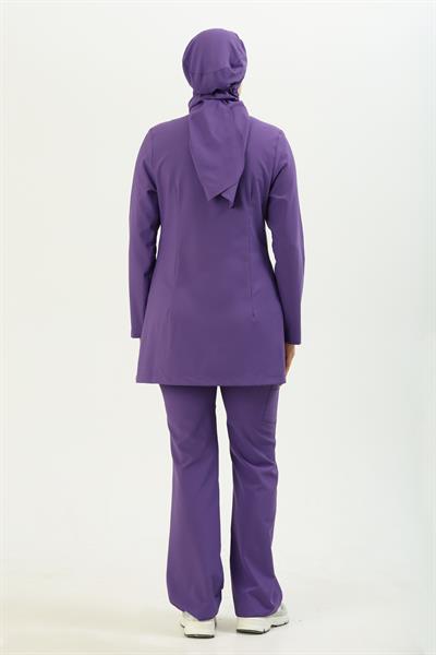 Premium ALLEGRA Cerrahi Tesettür Üst - Mor