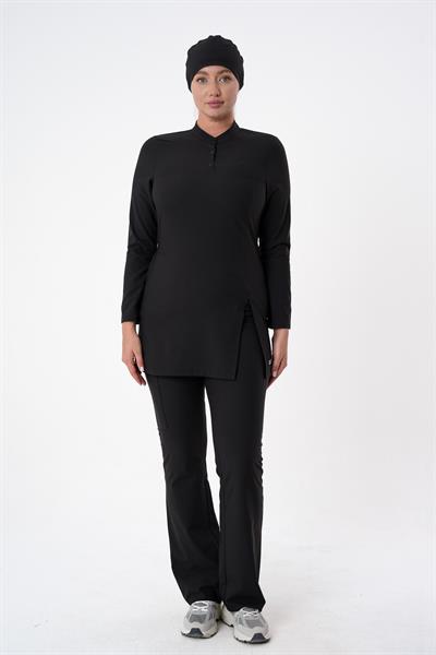 Premium ALLEGRA Cerrahi Tesettür Üst - Siyah