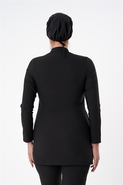 Premium ALLEGRA Cerrahi Tesettür Üst - Siyah