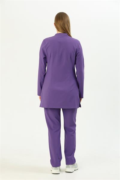 Premium ANKA Hamile Cerrahi Üst Uzun Kol - Mor