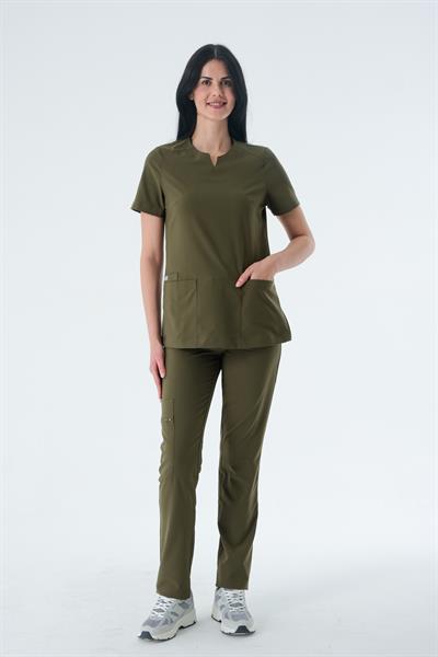 Premium ASEL798 Cerrahi Üst - Haki Yeşil