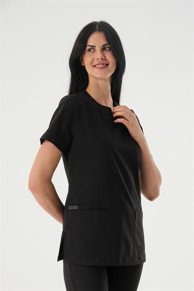 Premium ASEL798-PERLA926A Kadın Cerrahi Takım - Siyah