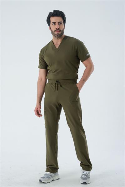 Premium AZE 968 Cerrahi Pantolon - Haki Yeşil