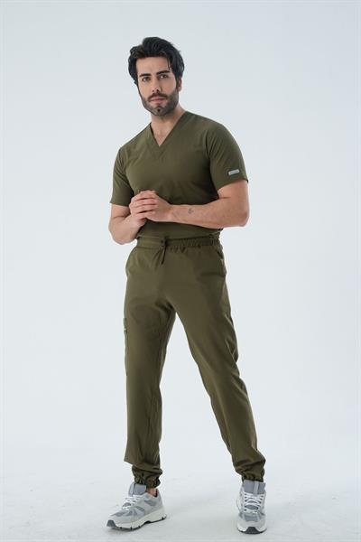 Premium AZE 967 Cerrahi Pantolon - Haki Yeşil