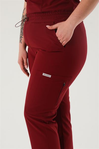 Premium BIANCA ONE Cerrahi Pantolon - Bordo